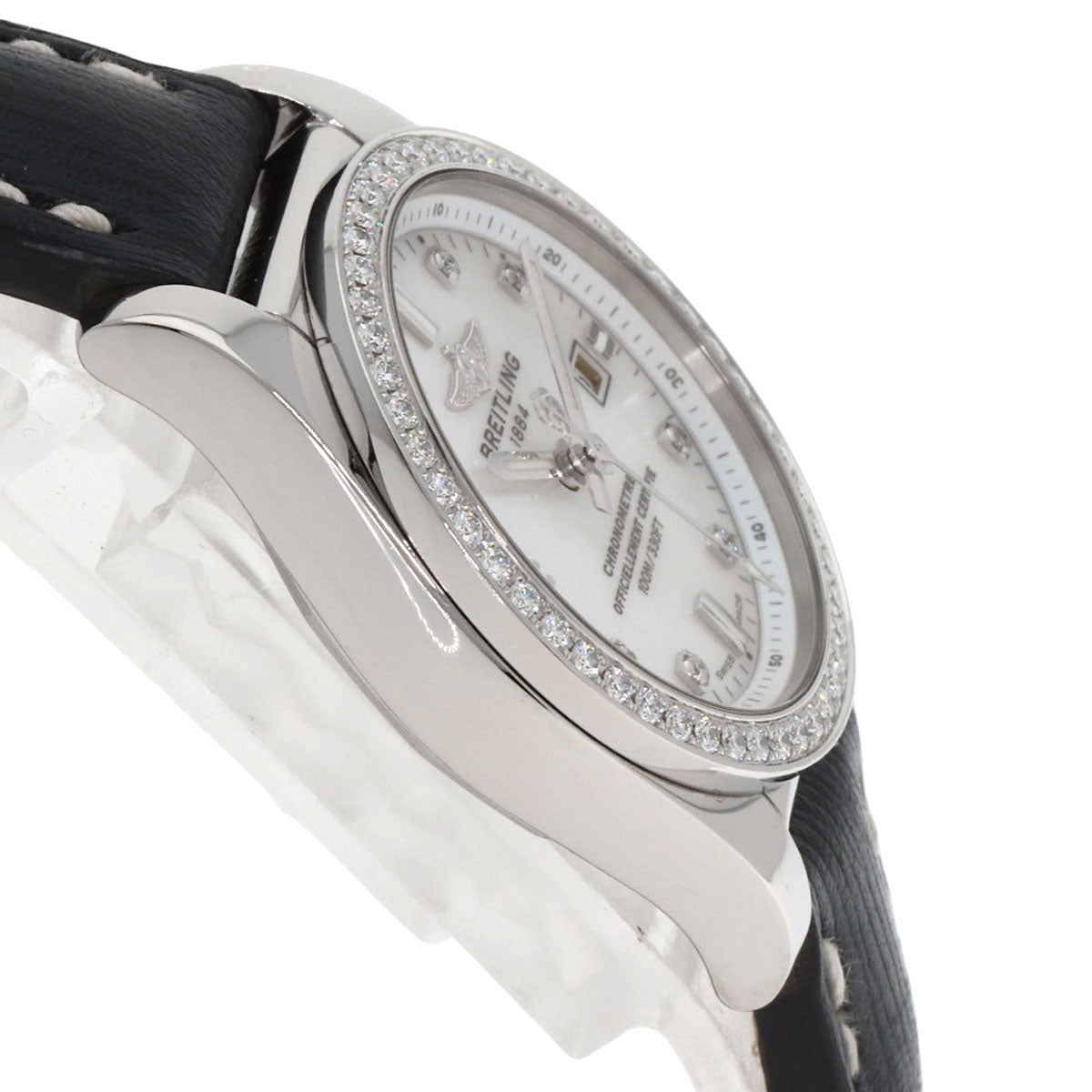 BREITLING ブライトリング A72348 ギャラクティック 29 8P・ベゼル ダイヤモンド 腕時計 SS レディース 中古