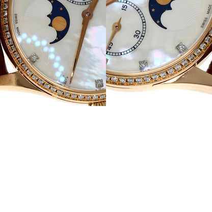 ZENITH ゼニス 22.2310.692 エリート ウルトラシン ムーンフェイズ ダイヤモンド 腕時計 K18PG レディース 中古