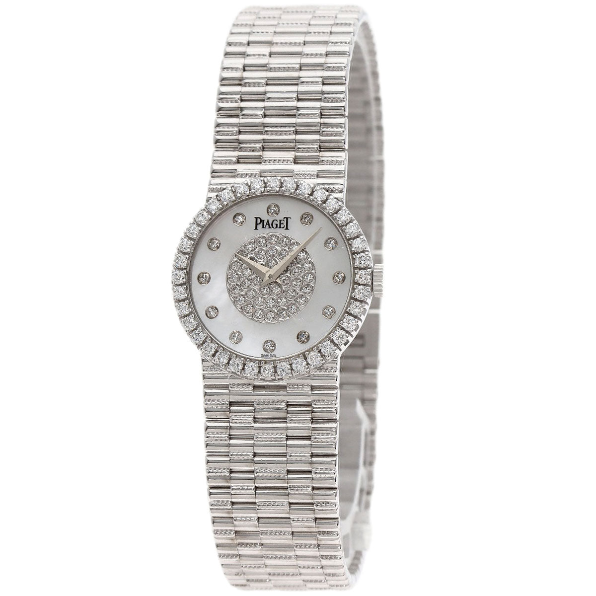 PIAGET ピアジェ 9706G2 トラディション ダイヤモンド 腕時計 K18WG レディース 中古