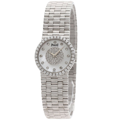 PIAGET ピアジェ 9706G2 トラディション ダイヤモンド 腕時計 K18WG レディース 中古