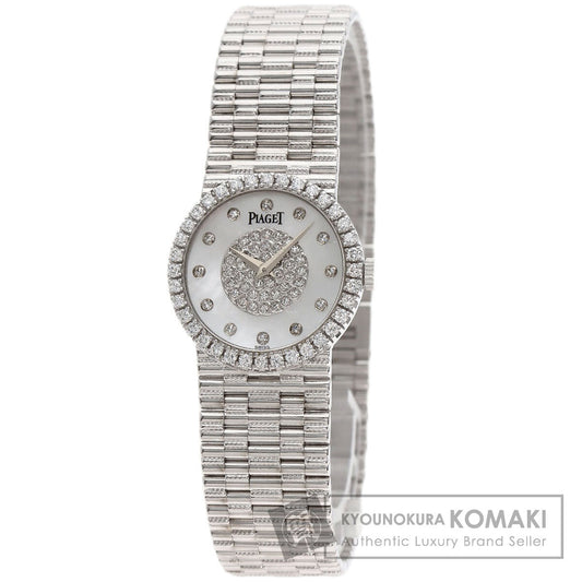 PIAGET ピアジェ 9706G2 トラディション ダイヤモンド 腕時計 K18WG レディース 中古