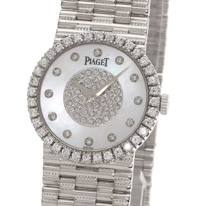 PIAGET ピアジェ 9706G2 トラディション ダイヤモンド 腕時計 K18WG レディース 中古
