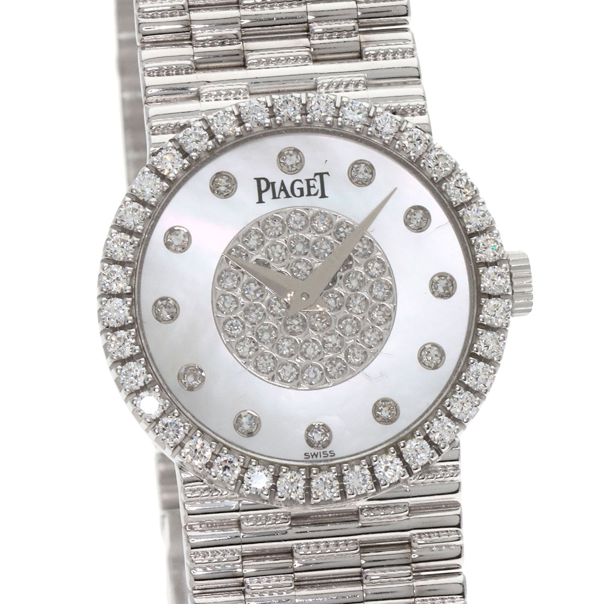 PIAGET ピアジェ 9706G2 トラディション ダイヤモンド 腕時計 K18WG レディース 中古
