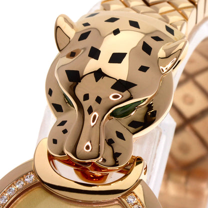 CARTIER カルティエ HPI01381 パンテール 未使用 時刻合わせピン付 ダイヤモンド 腕時計 K18PG レディース 中古