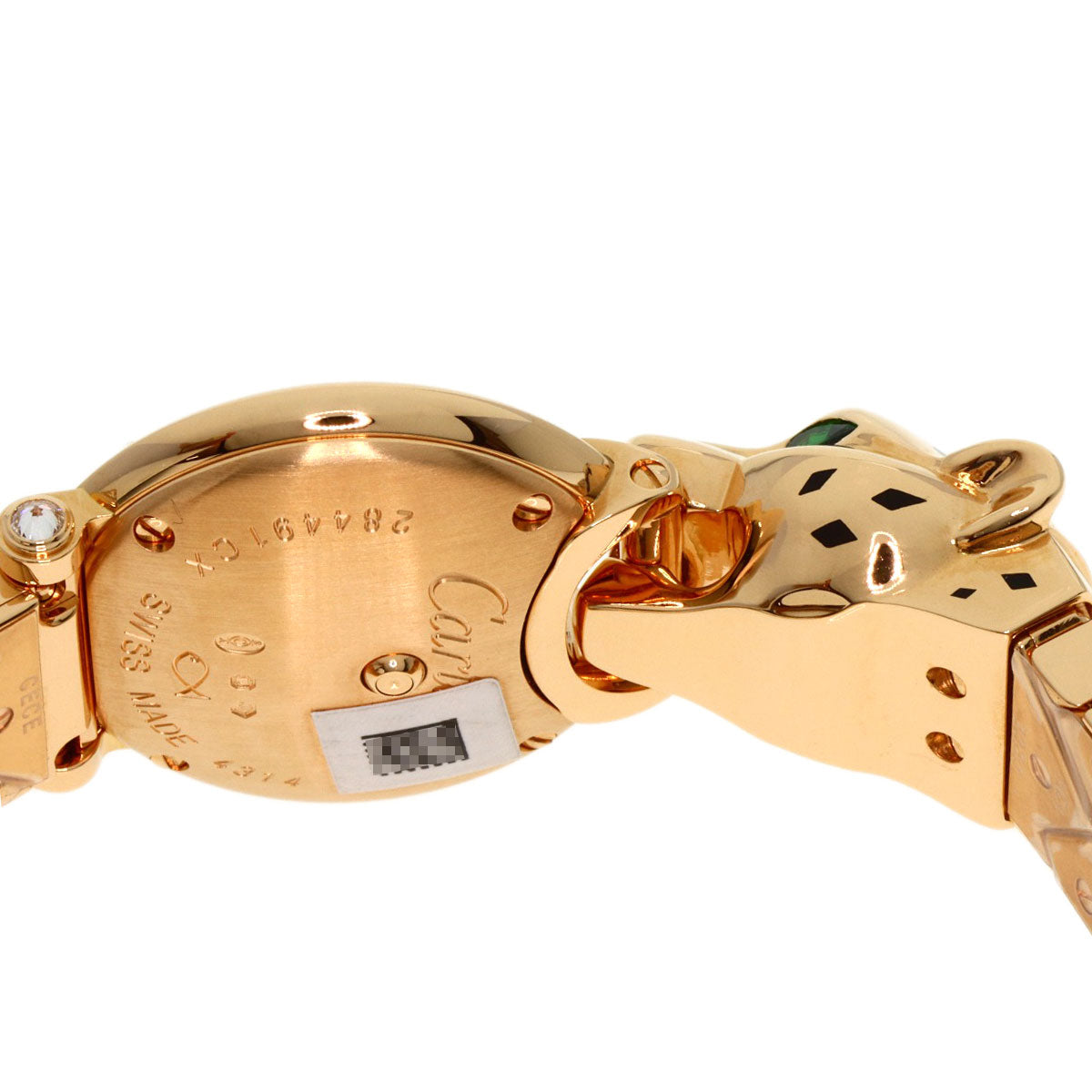 CARTIER カルティエ HPI01381 パンテール 未使用 時刻合わせピン付 ダイヤモンド 腕時計 K18PG レディース 中古