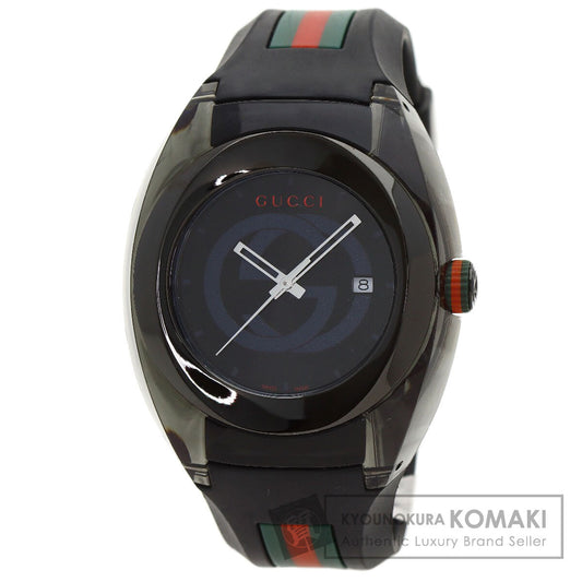 GUCCI グッチ 137.1 SYNC シンク シェリーライン 腕時計 SS メンズ 中古