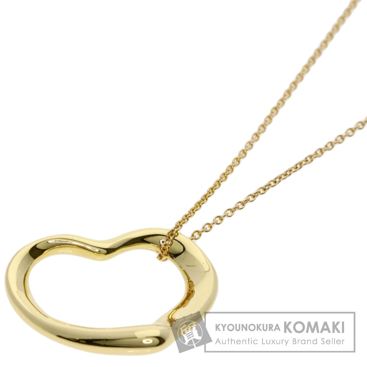 TIFFANY&Co. ティファニー オープンハート ネックレス K18YG レディース 中古