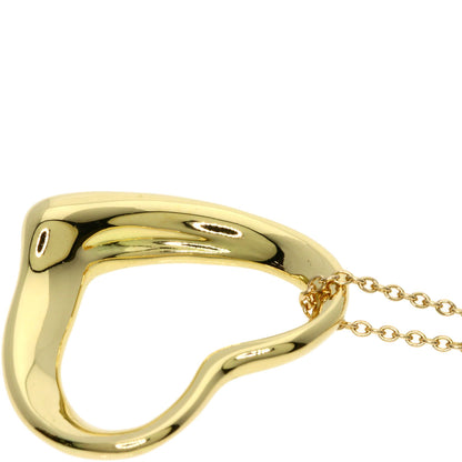 TIFFANY&Co. ティファニー オープンハート ネックレス K18YG レディース 中古