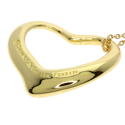 TIFFANY&Co. ティファニー オープンハート ネックレス K18YG レディース 中古