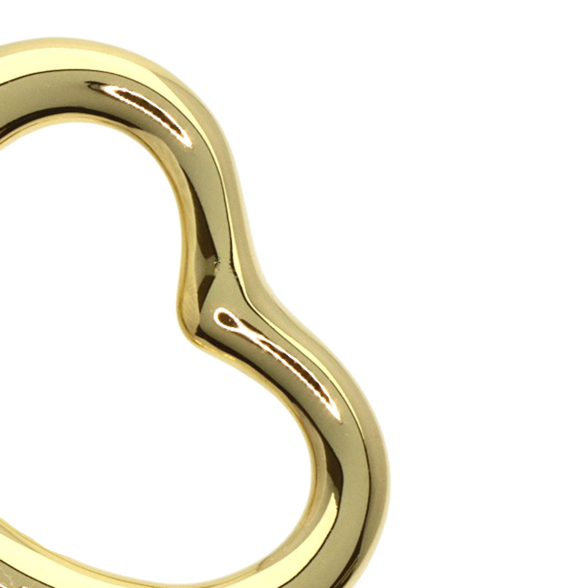 TIFFANY&Co. ティファニー オープンハート ネックレス K18YG レディース 中古