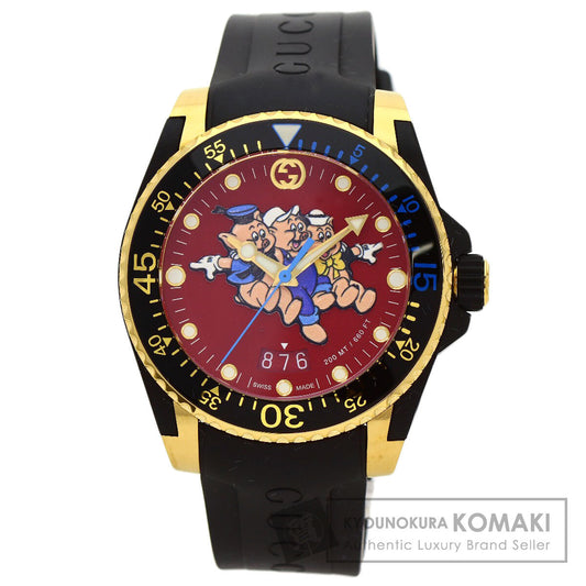 GUCCI グッチ 136.3 DIVE 三匹の子豚 腕時計 GP メンズ 中古