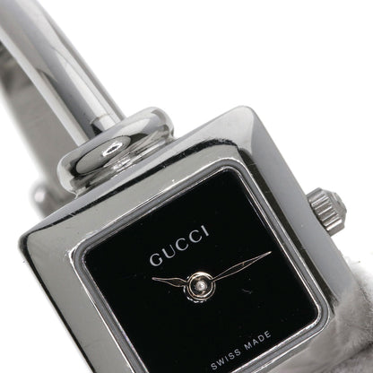 GUCCI グッチ 1900L スクエアフェイス バングル 腕時計 SS レディース 中古