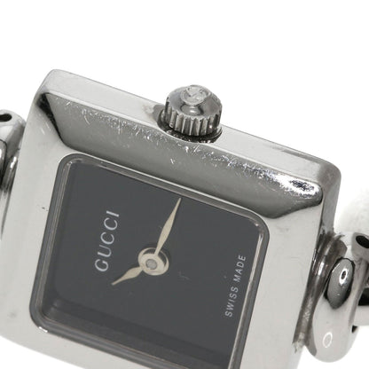 GUCCI グッチ 1900L スクエアフェイス バングル 腕時計 SS レディース 中古