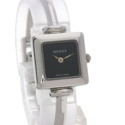 GUCCI グッチ 1900L スクエアフェイス バングル 腕時計 SS レディース 中古