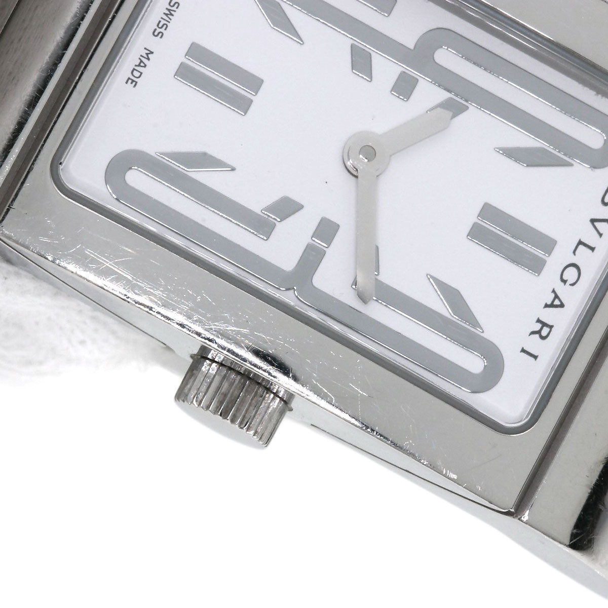 BVLGARI ブルガリ RT39S レッタンゴロ 腕時計 SS レディース 中古