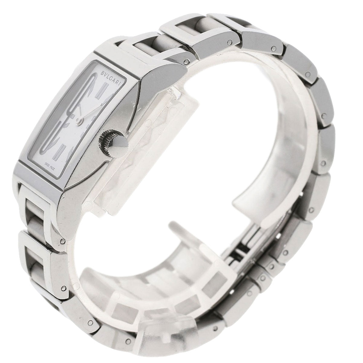 BVLGARI ブルガリ RT39S レッタンゴロ 腕時計 SS レディース 中古