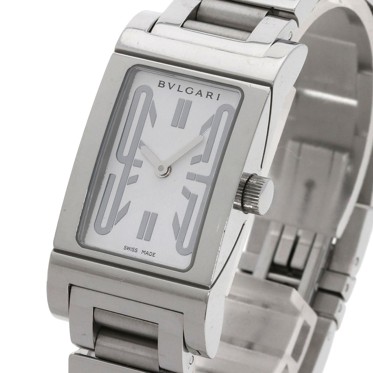 BVLGARI ブルガリ RT39S レッタンゴロ 腕時計 SS レディース 中古