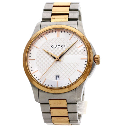 GUCCI グッチ 126.4 ラウンドフェイス 腕時計 SS メンズ 中古