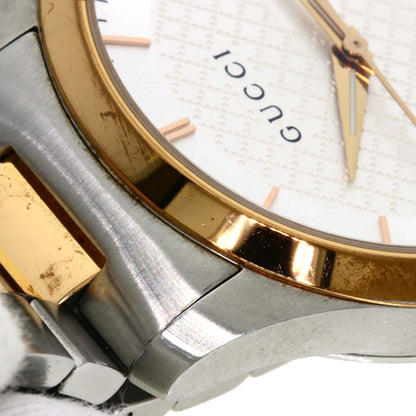 GUCCI グッチ 126.4 ラウンドフェイス 腕時計 SS メンズ 中古
