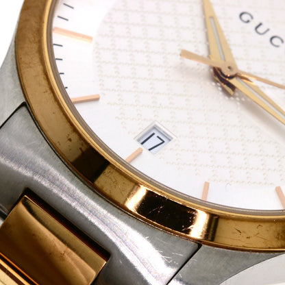 GUCCI グッチ 126.4 ラウンドフェイス 腕時計 SS メンズ 中古