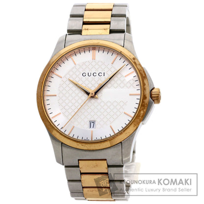 GUCCI グッチ 126.4 ラウンドフェイス 腕時計 SS メンズ 中古