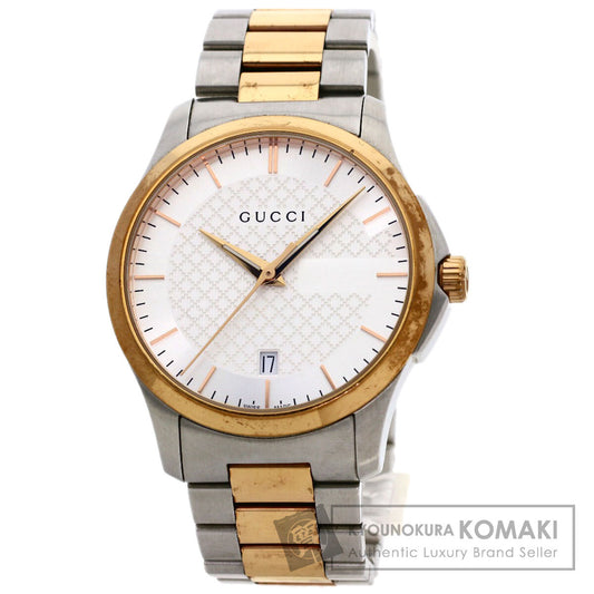 GUCCI グッチ 126.4 ラウンドフェイス 腕時計 SS メンズ 中古