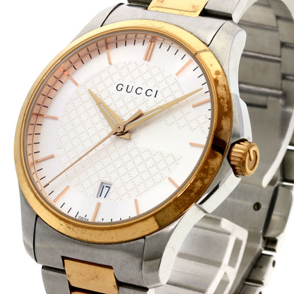 GUCCI グッチ 126.4 ラウンドフェイス 腕時計 SS メンズ 中古