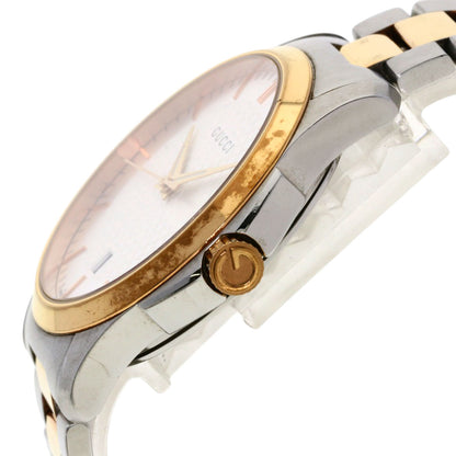 GUCCI グッチ 126.4 ラウンドフェイス 腕時計 SS メンズ 中古