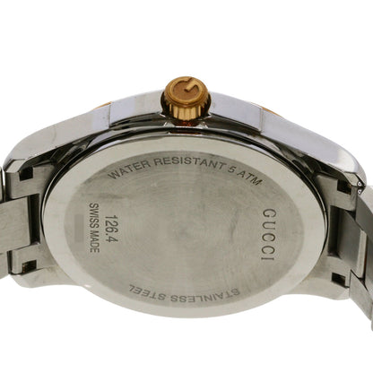 GUCCI グッチ 126.4 ラウンドフェイス 腕時計 SS メンズ 中古