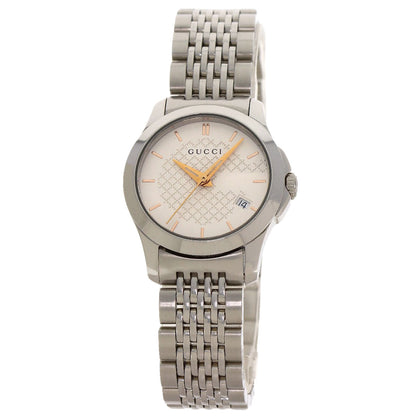 GUCCI グッチ YA126565 Gタイムレス 126.5 腕時計 SS レディース 中古