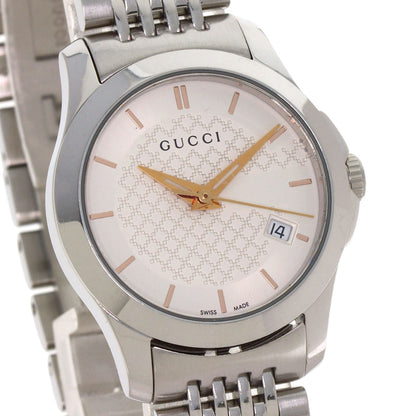 GUCCI グッチ YA126565 Gタイムレス 126.5 腕時計 SS レディース 中古