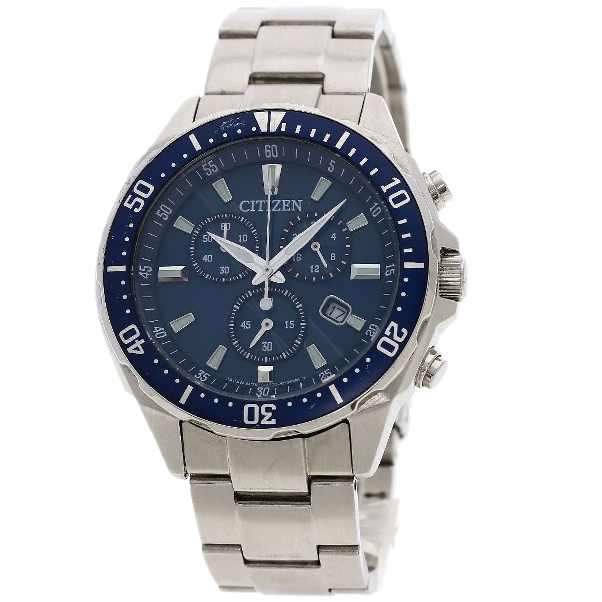 CITIZEN シチズン V010-6772F ラウンドフェイス 腕時計 SS メンズ 中古