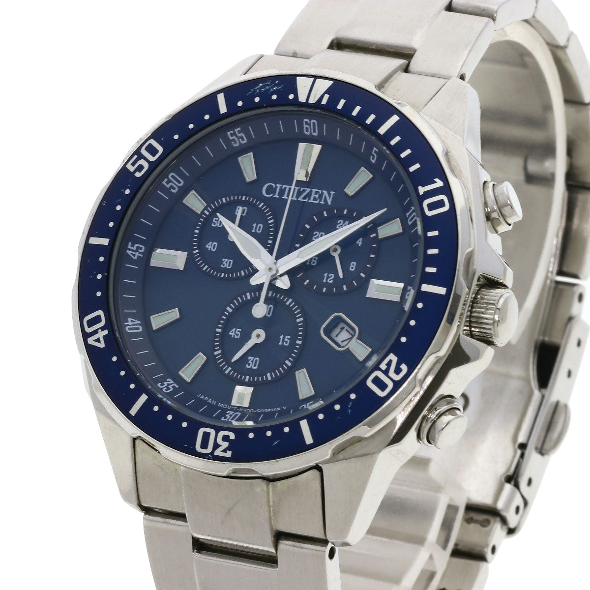 CITIZEN シチズン V010-6772F ラウンドフェイス 腕時計 SS メンズ 中古