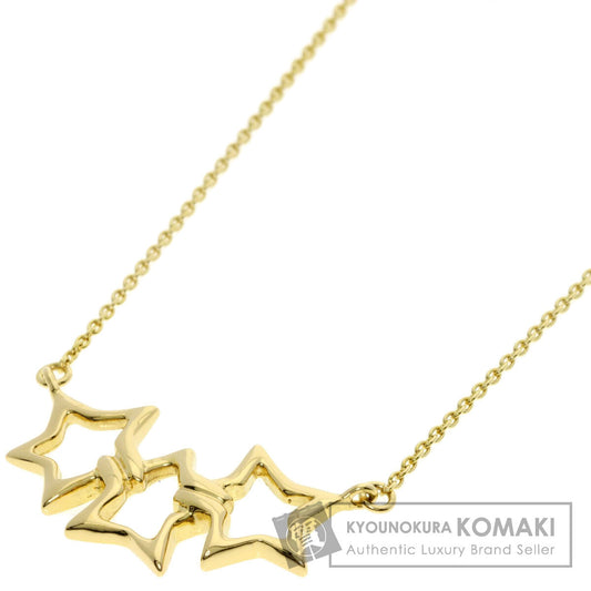TIFFANY&Co. ティファニー トリプルスター ネックレス K18YG レディース 中古