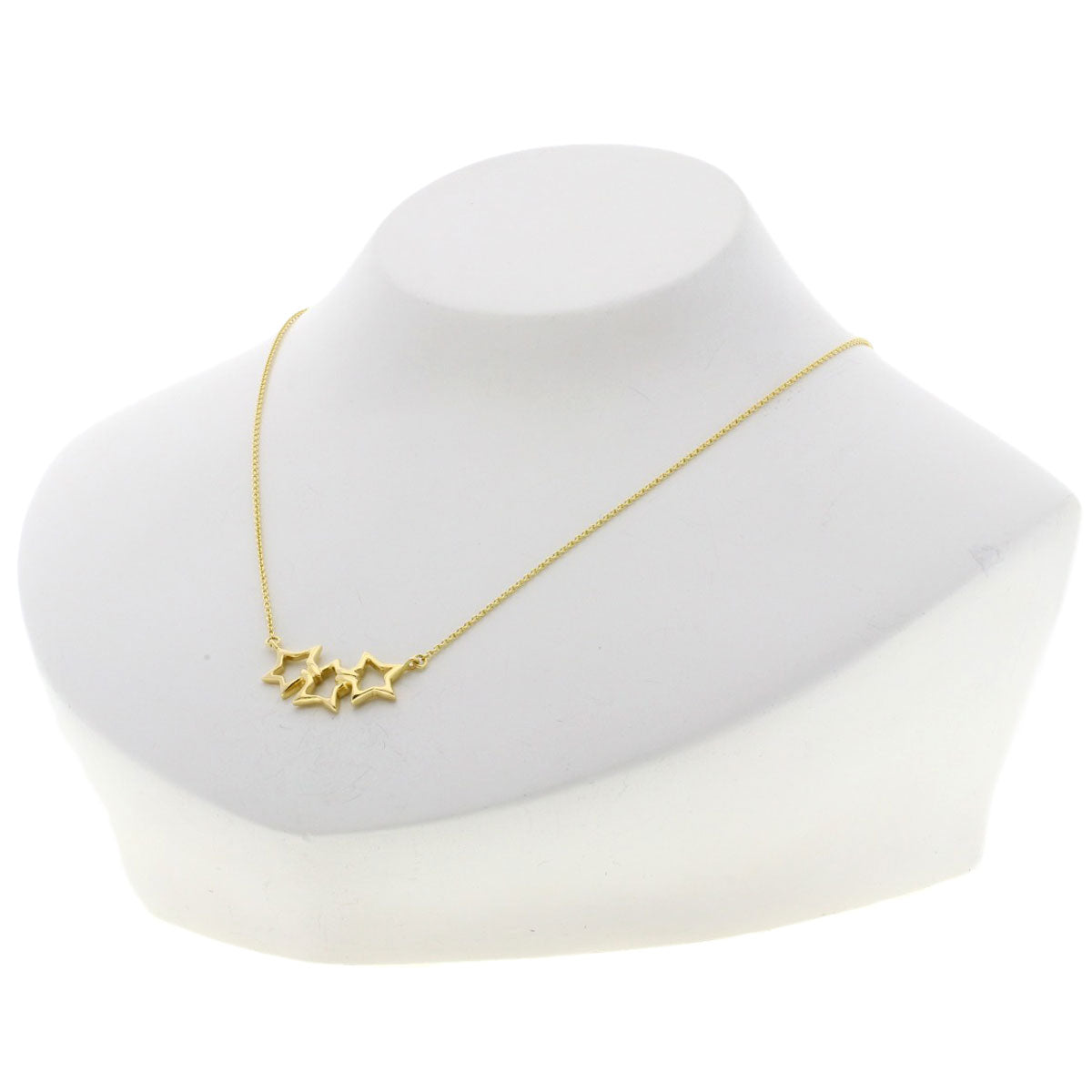 TIFFANY&Co. ティファニー トリプルスター ネックレス K18YG レディース 中古