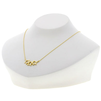 TIFFANY&Co. ティファニー トリプルスター ネックレス K18YG レディース 中古