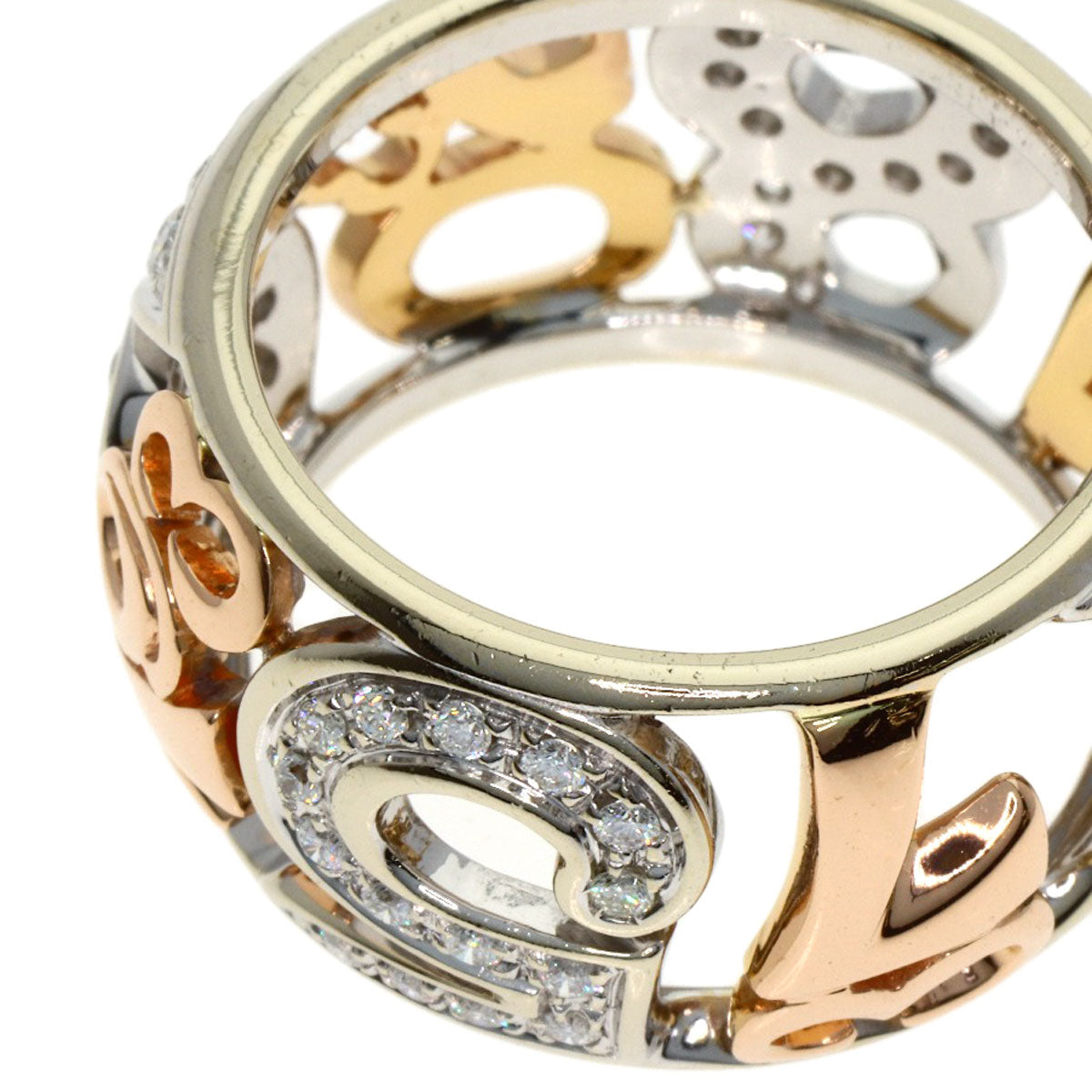 FRANCK MULLER フランクミュラー タリスマン ダイヤモンド リング・指輪 K18PG レディース 中古