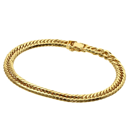 SELECT JEWELRY セレクトジュエリー 喜平 キヘイ 12面 トリプル ブレスレット K18YG レディース 中古