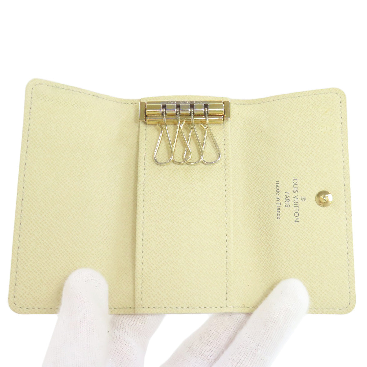 LOUIS VUITTON ルイヴィトン N60020 ミュルティクレ4 キーケース ダミエキャンバス レディース 中古