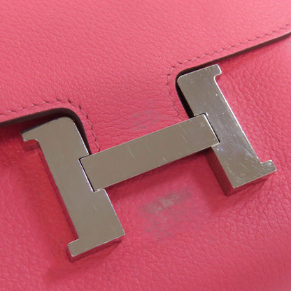 HERMES エルメス コンスタンスコンパクト シルバー金具 二つ折り財布（小銭入れあり） ヴォーマダム レディース 中古