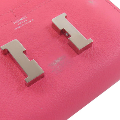 HERMES エルメス コンスタンスコンパクト シルバー金具 二つ折り財布（小銭入れあり） ヴォーマダム レディース 中古