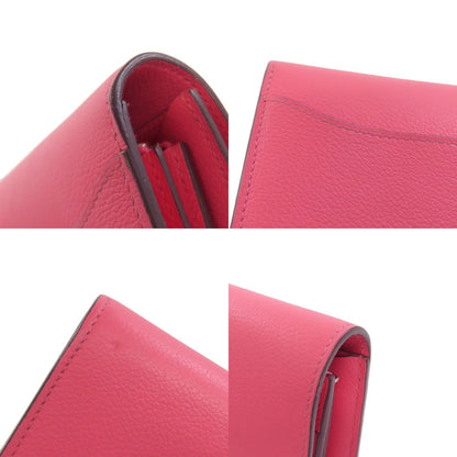 HERMES エルメス コンスタンスコンパクト シルバー金具 二つ折り財布（小銭入れあり） ヴォーマダム レディース 中古