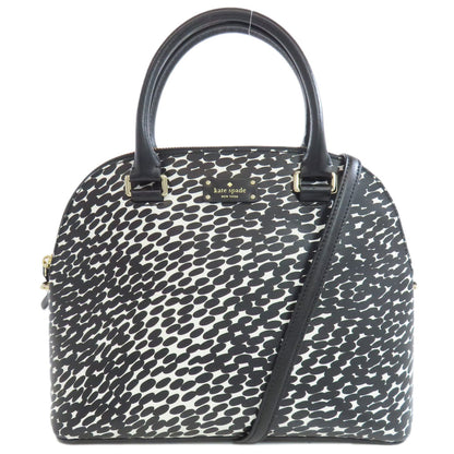 kate spade ケイトスペード 総柄 2WAY ハンドバッグ PVC レディース 中古