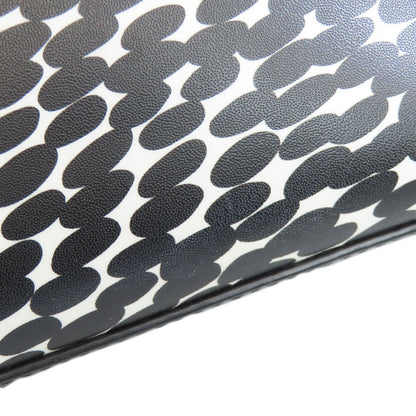 kate spade ケイトスペード 総柄 2WAY ハンドバッグ PVC レディース 中古