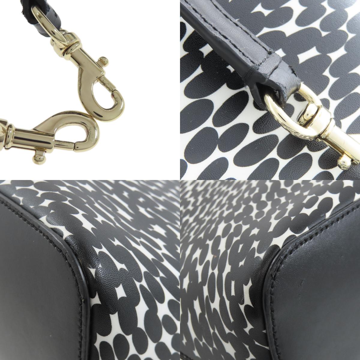 kate spade ケイトスペード 総柄 2WAY ハンドバッグ PVC レディース 中古