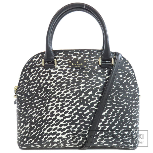 kate spade ケイトスペード 総柄 2WAY ハンドバッグ PVC レディース 中古