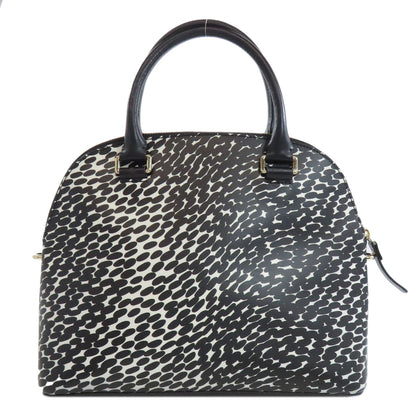 kate spade ケイトスペード 総柄 2WAY ハンドバッグ PVC レディース 中古