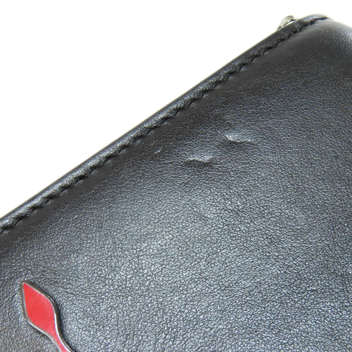 Christian Louboutin クリスチャンルブタン スパイク ショルダーバッグ レザー レディース 中古