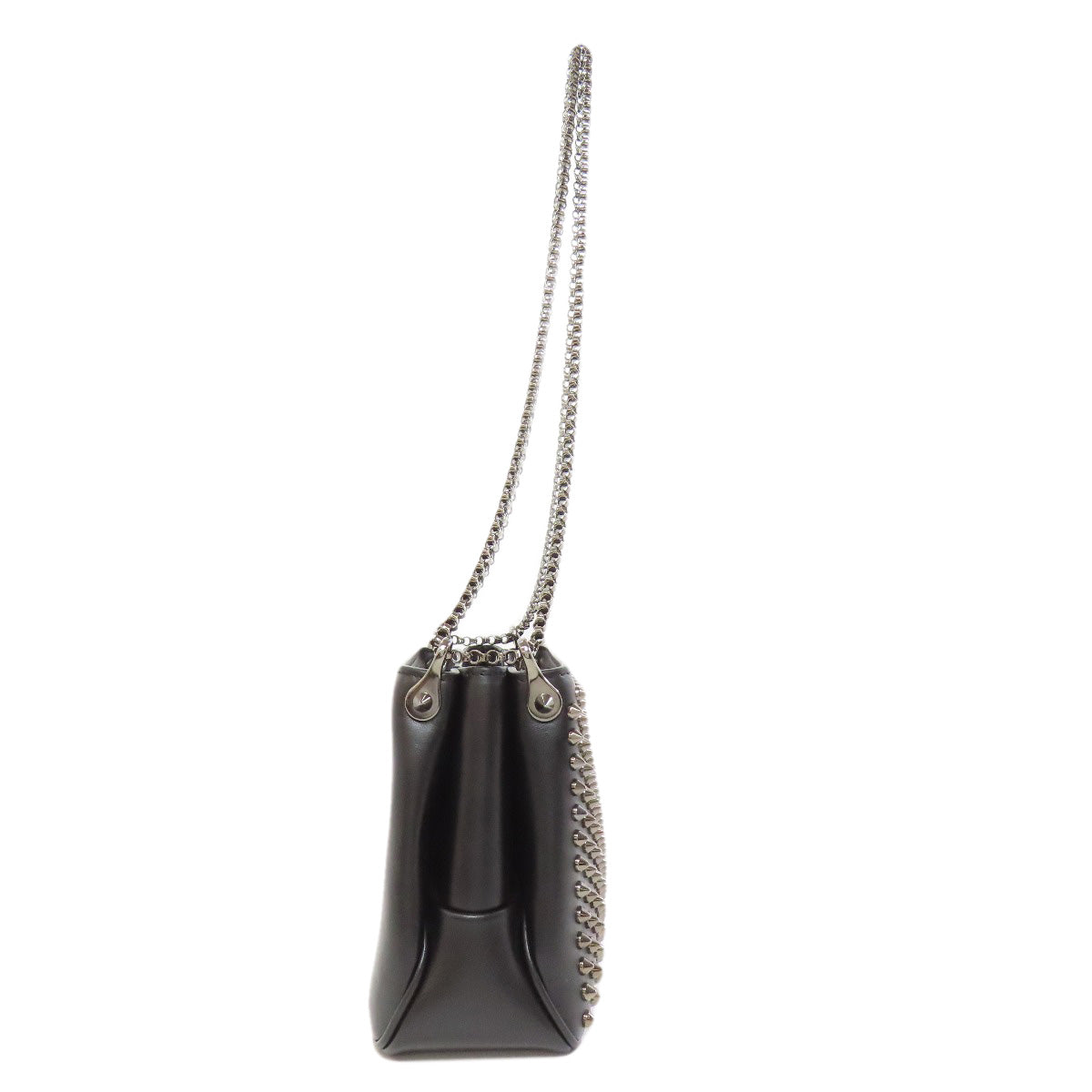 Christian Louboutin クリスチャンルブタン スパイク ショルダーバッグ レザー レディース 中古