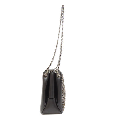 Christian Louboutin クリスチャンルブタン スパイク ショルダーバッグ レザー レディース 中古